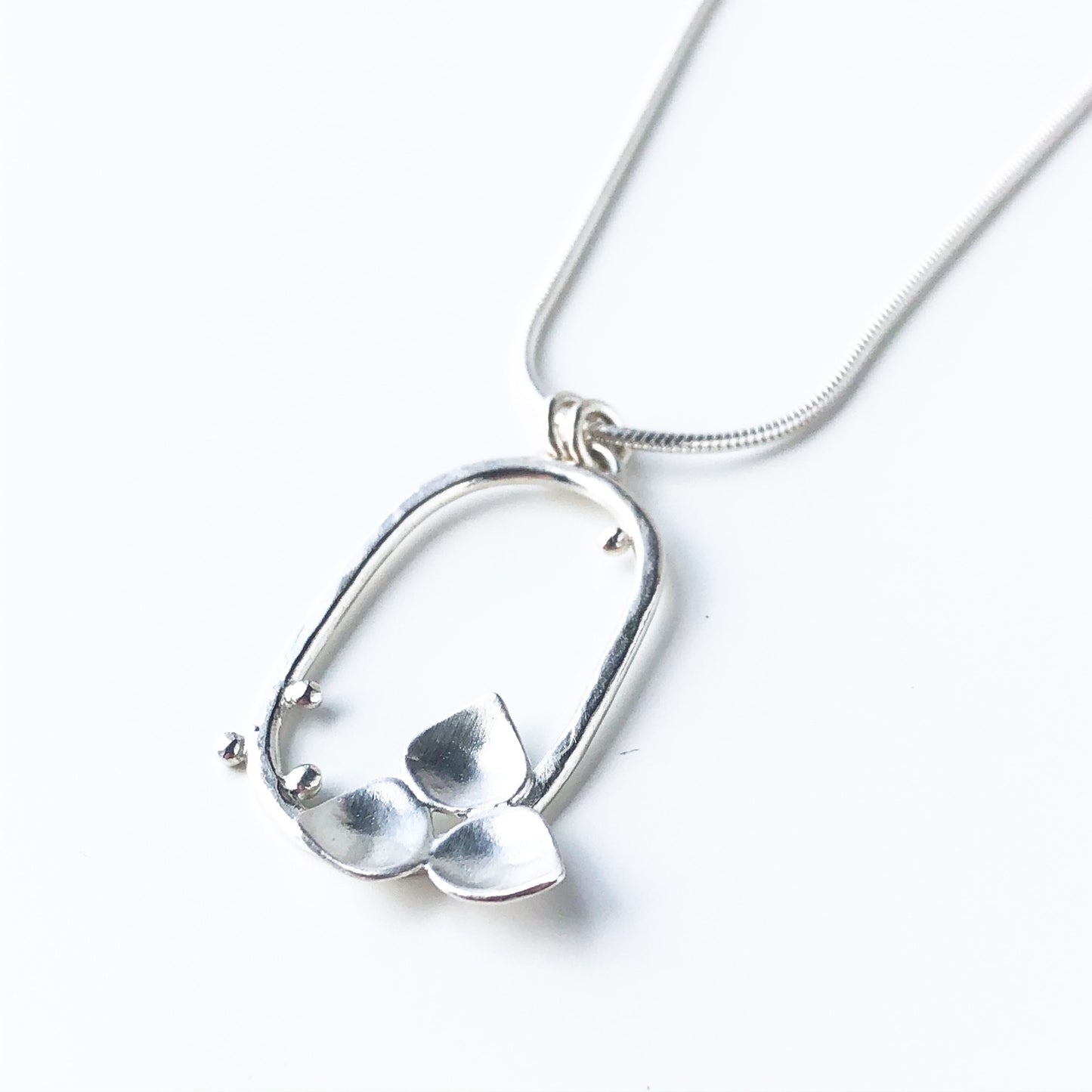Reflecting Pool Sterling Silver Necklace