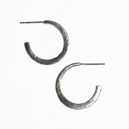 Small hoop earrings with post back