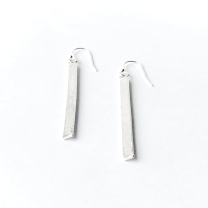 Sterling Silver bar drop earrings