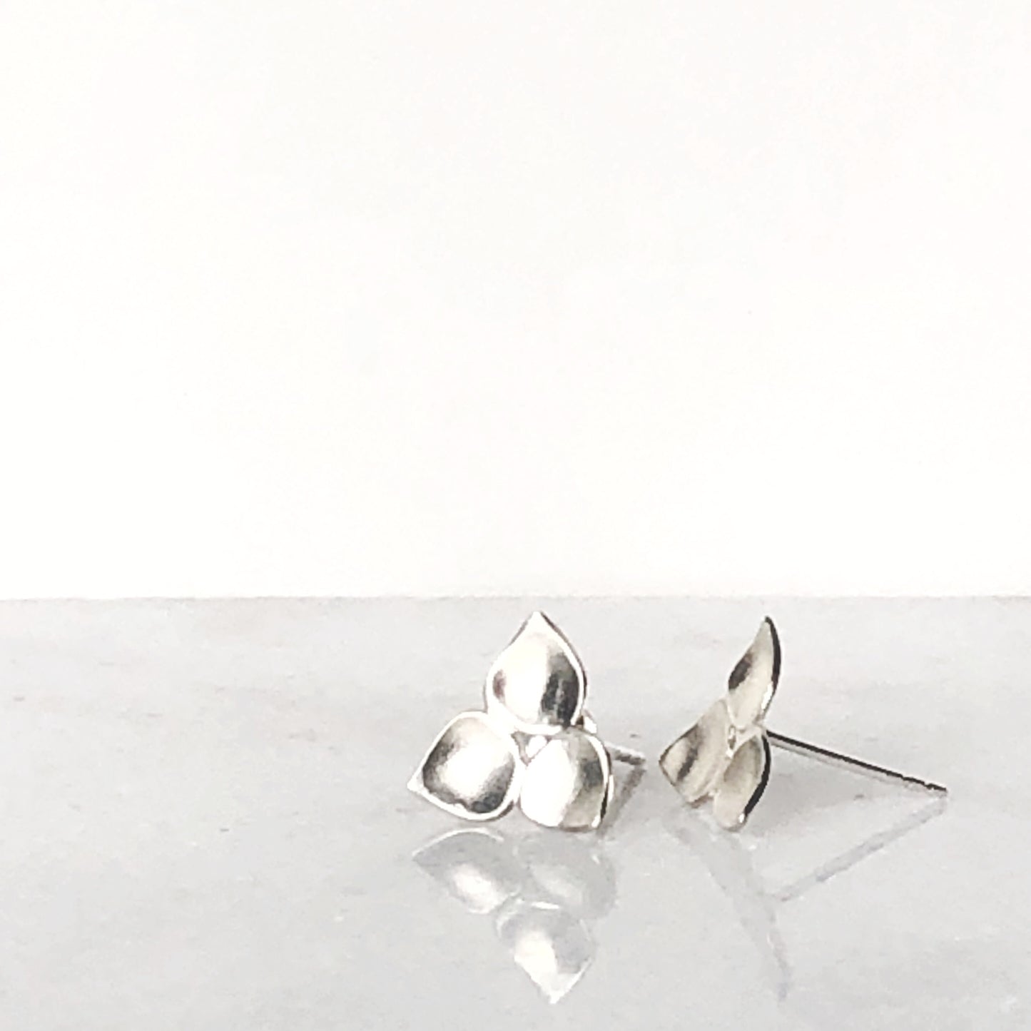 Rain Blossom Silver Stud Earrings